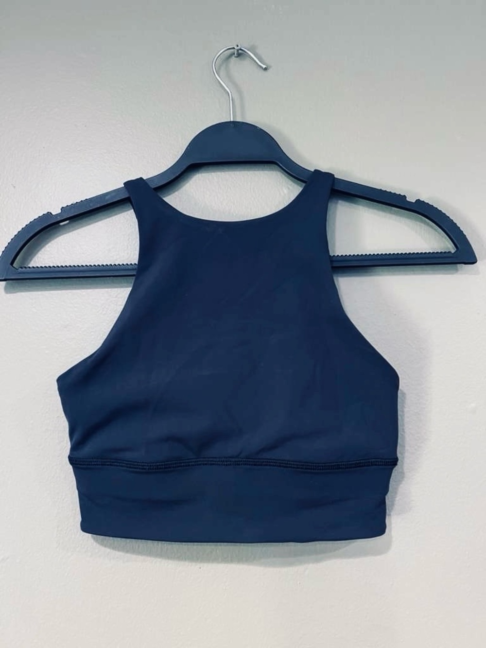 Lululemon Athletica Black High-Neck Crop Energy Sports Bra